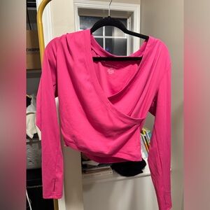 harmony balance Large pink yoga crop